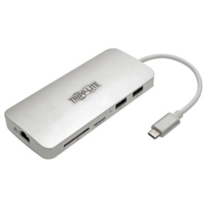 Tripp Lite, USB C Dock Station Hub HDMI Mem Card GBE