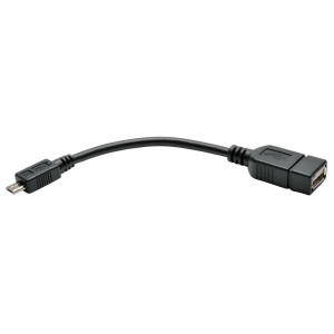 Micro USB-USB OTG Host Adapter Cable 6in