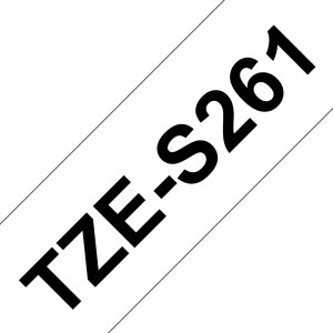 Brother, TZES261 36mm Blk On Wt Strong Label Tape