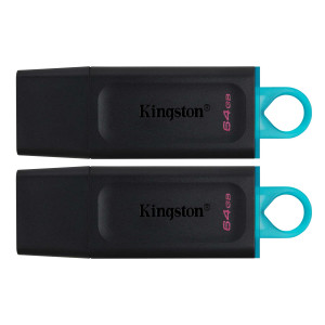 FD 64GB Exodia USB3.2 Blk & Teal 2PK