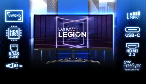 Lenovo, Legion Y34wz-30 34" UWQHD Gaming Monitor
