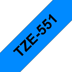 Brother, TZE551 24mm Black On Blue Label Tape