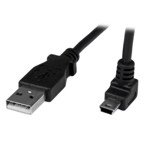 1m Mini USB Cable - A to Up Angle Mini B