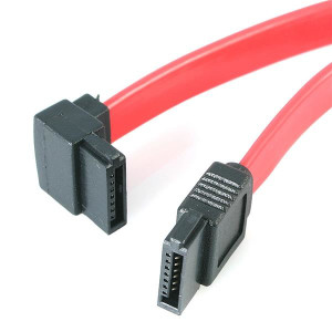 12in SATA-Left Ang SATA Serial ATA Cable