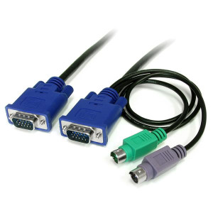 Startech, 6 ft 3-in-1 Ultra Thin PS/2 KVM Cable