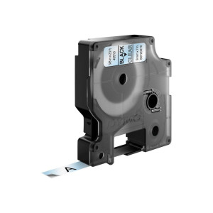 Dymo, D1 Tape 9mm Black on Transparent