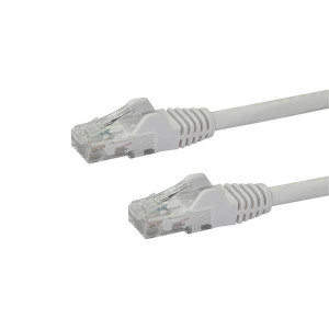 White Snagless Cat6 Patch Cable 0.5m