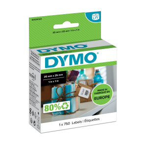 Dymo, LW Multipurp Labels White Remov 25x25