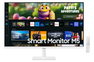 Samsung, 27" FHD Smart Monitor Speakers Remote