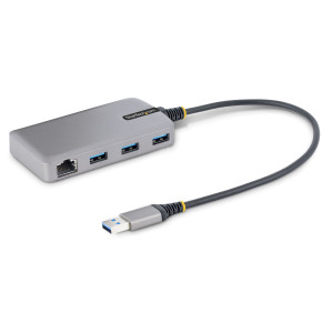 Startech, 3-Port USB Hub w/ GbE Ethernet Adapter