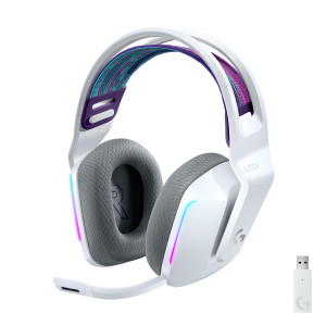 Logitech, G733 Wireless RGB Gaming Headset-White