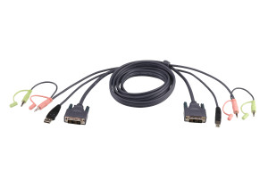 Aten, KVM CABLE DVI + USB + AUDIO 1.8m