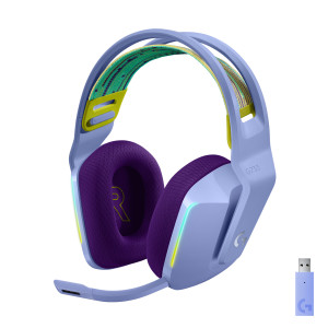 Wireless RGB Gaming Headset Lilac