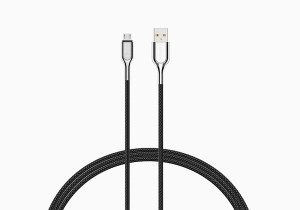Cygnett, Armoured Micro to USB-A Cable 3M- Black