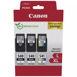 Canon, PG-540/C541 CMYK Ink 2 x 11ml + 1 x 15ml