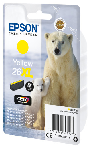 26XL Yellow Ink