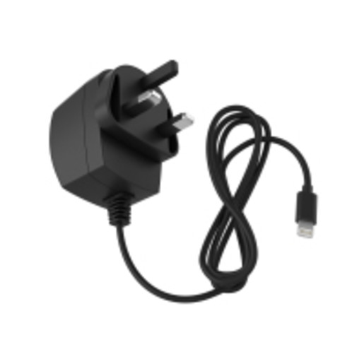 Lightning MFI 2A Mains Charger - Black