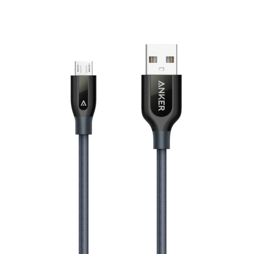 Powerline+ Micro USB 3ft UN Grey