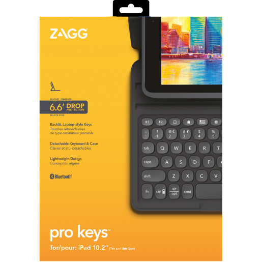Keyboard Pro Keys iPad 10.2 Black-UK