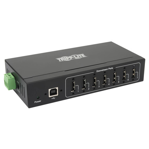 7PT INDST USB Hub 15 KV ESD Wall/DIN MNT