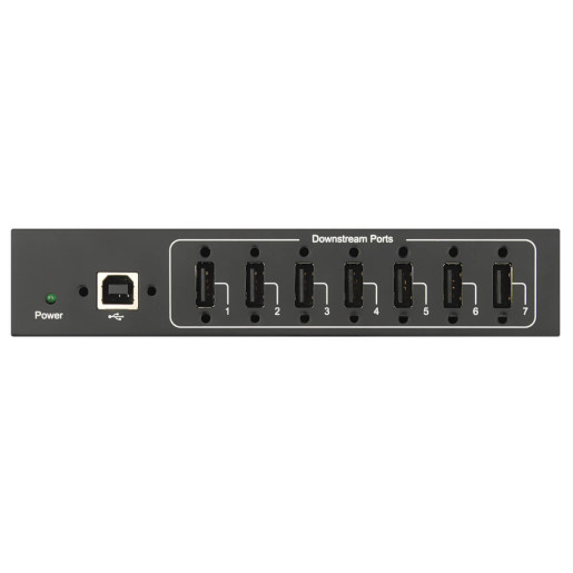 7PT INDST USB Hub 15 KV ESD Wall/DIN MNT