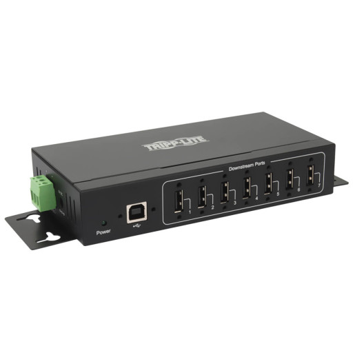 7PT INDST USB Hub 15 KV ESD Wall/DIN MNT