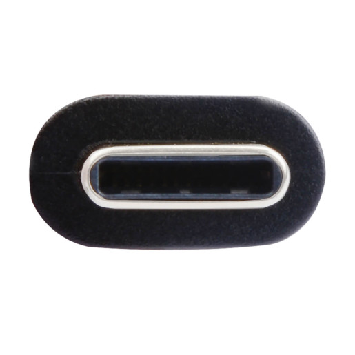 USB-C Flat Cable M/M Thndrblt 3 Blk 0.9M