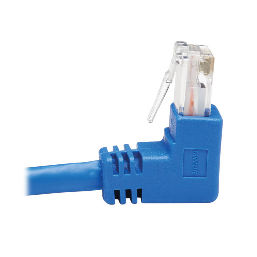 Cat6 Down Right Angle Slim M/M Blue 6M