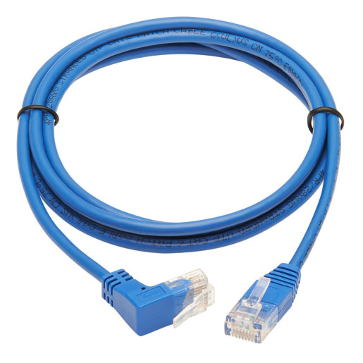 Cat6 Cable Up Angle Slim M/M Blue 2.1M