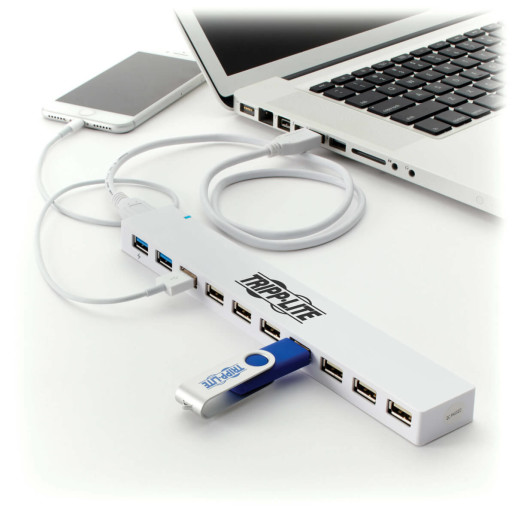 10-Port USB 3.0 USB 2.0 Combo Hub
