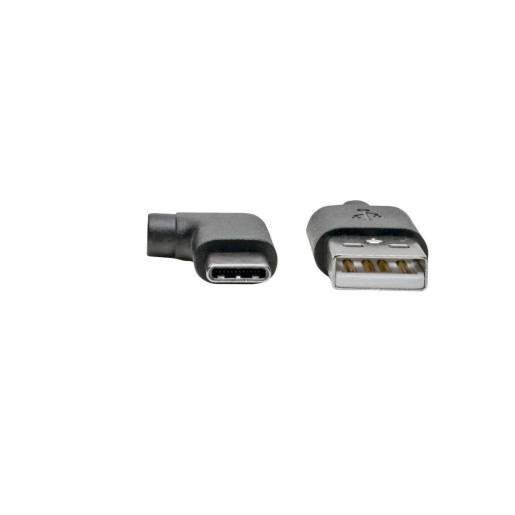 USB-A Male to Right Angle USB-C Male 2M