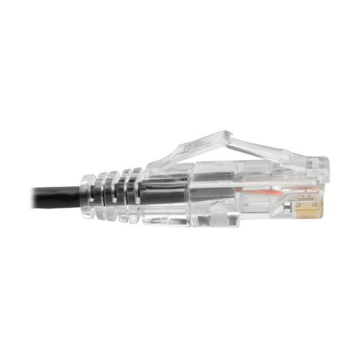 Cat6 Gigabit Snagless UTP Slim BLK 0.31m