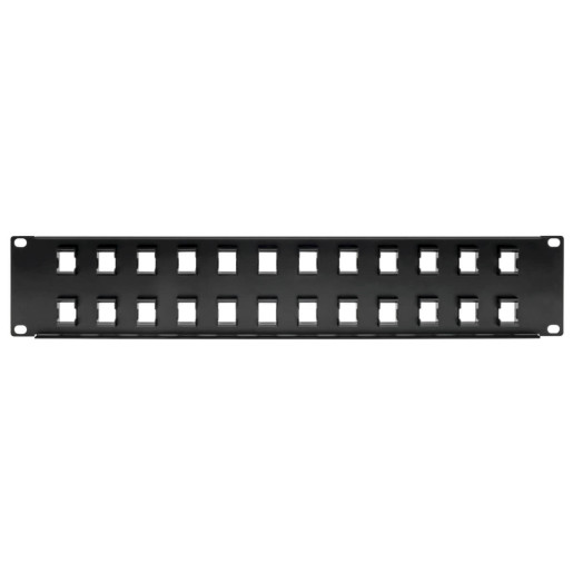24-Port Keystone Blank Patch Panel 2URM