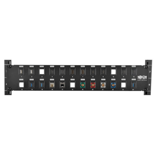 24-Port Keystone Blank Patch Panel 2URM