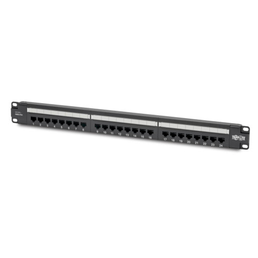 Cat5e PoE Patch Panel 24-Port 110 568A/B