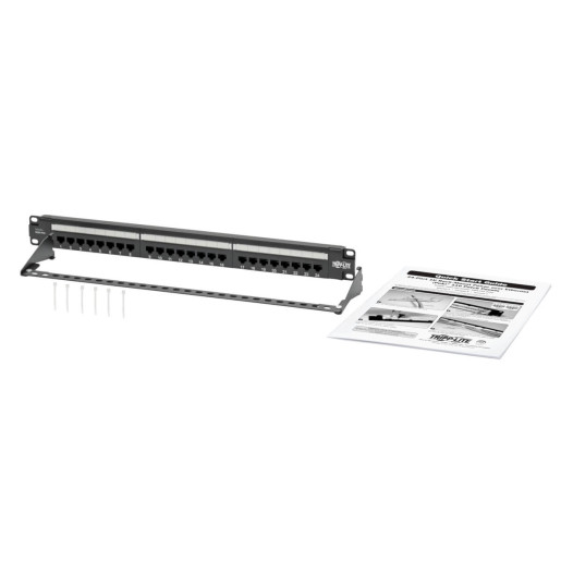 Cat6 PoE Patch Panel 24-Port 110 568A/B