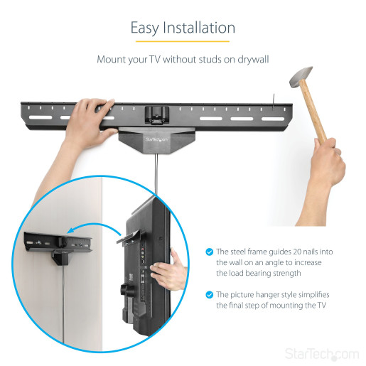 No-Stud TV Wall Mount - 80 inch (110lb)
