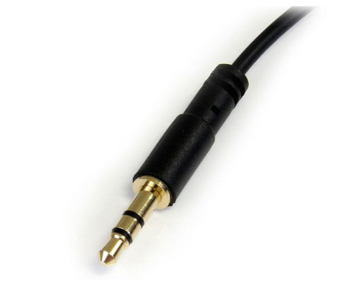 1ft Slim-Right Angle Stereo Audio Cable