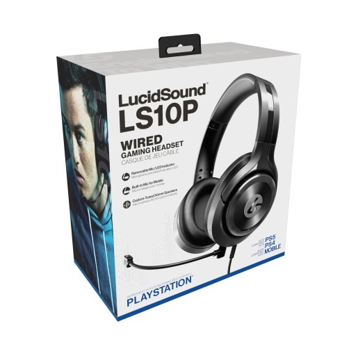LS10P Wired Stereo Headset PS- Black