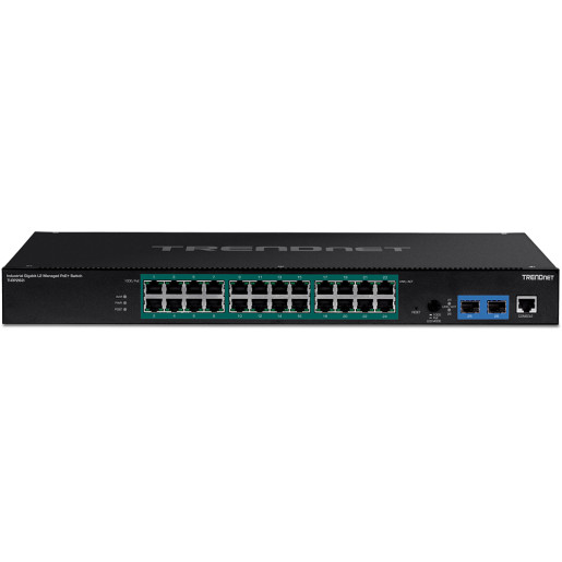 26-Port Industrial PoE+ Rackmount Switch