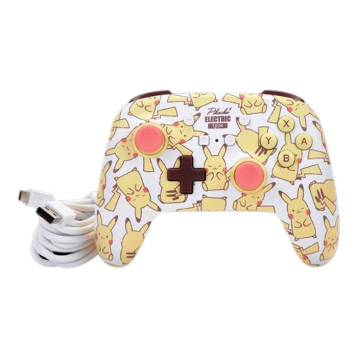 Enhanced Wired Cont NSW - Pikachu Blush