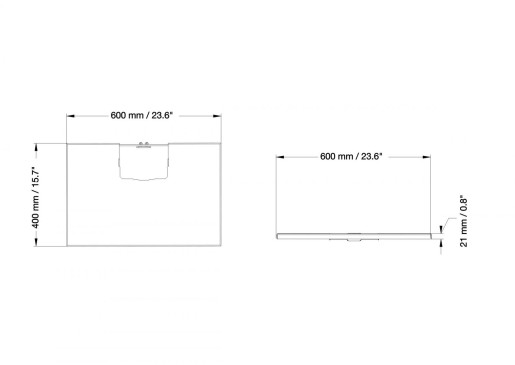 FSH-SMLI Front Shelf for Light Columns