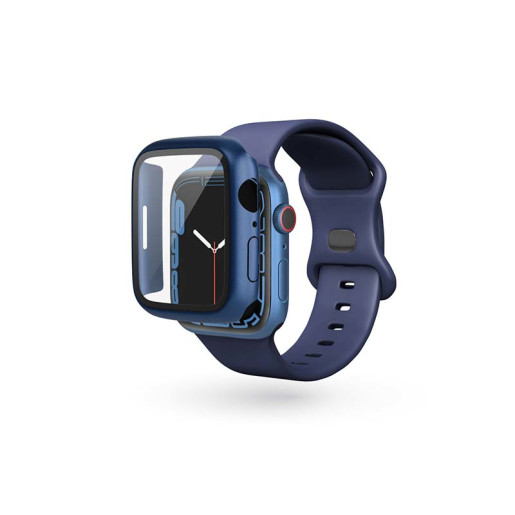 Glass Case Watch 7 41mmBlueMetallic