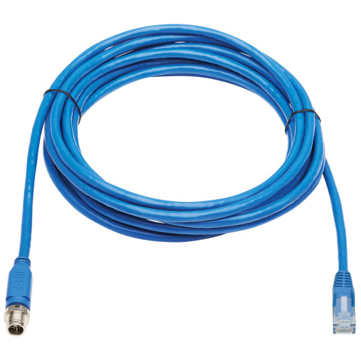 CAT6 1G UTP CBLE M12 M / RJ45 M IP68 10M
