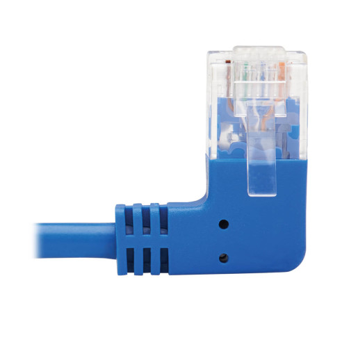 Cat6 Cable Rght Angle Slim UTP Blue 0.9M