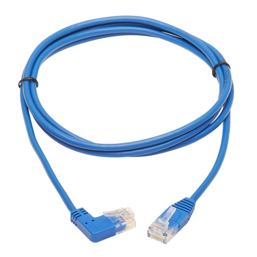 Cat6 Cable Rght Angle Slim UTP Blue 2.1M