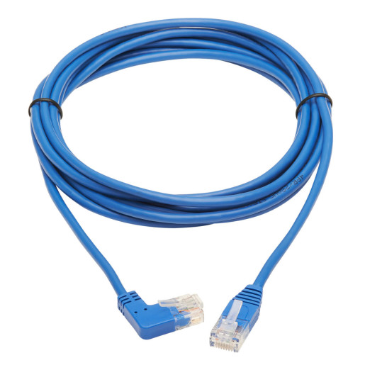 Cat6 Cable Rt Angle Slim UTP Blue 3.05M