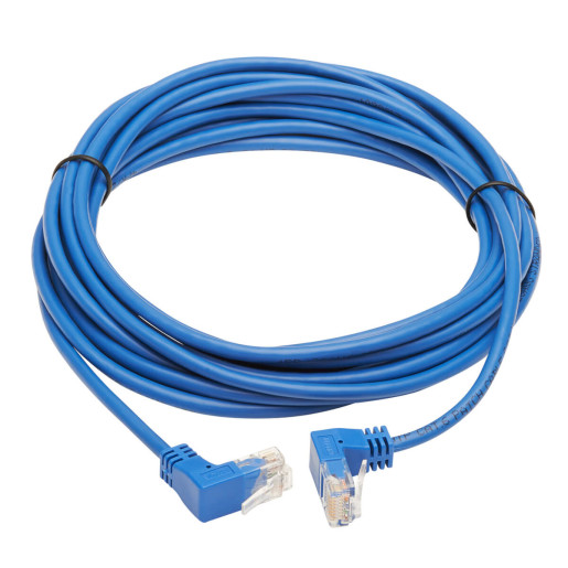 Cat6 Up Down Angle Slim UTP Blue 4.57 M