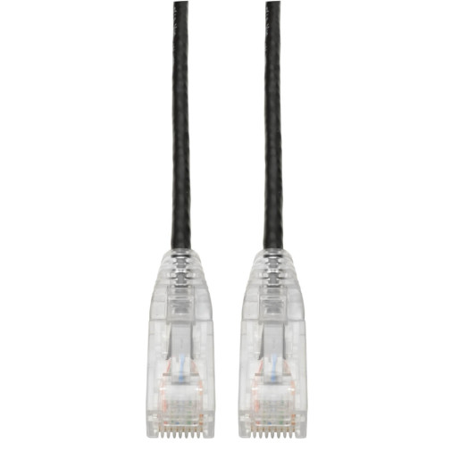 Cat6 Gigabit Snagless Slim Black 15.24cm