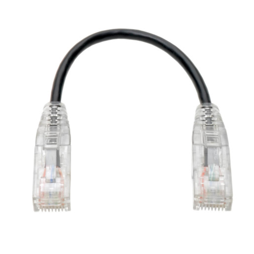 Cat6 Gigabit Snagless Slim Black 15.24cm